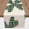 Large Clover Plaid Print Short 16" x 72" Cotton Twill Runner